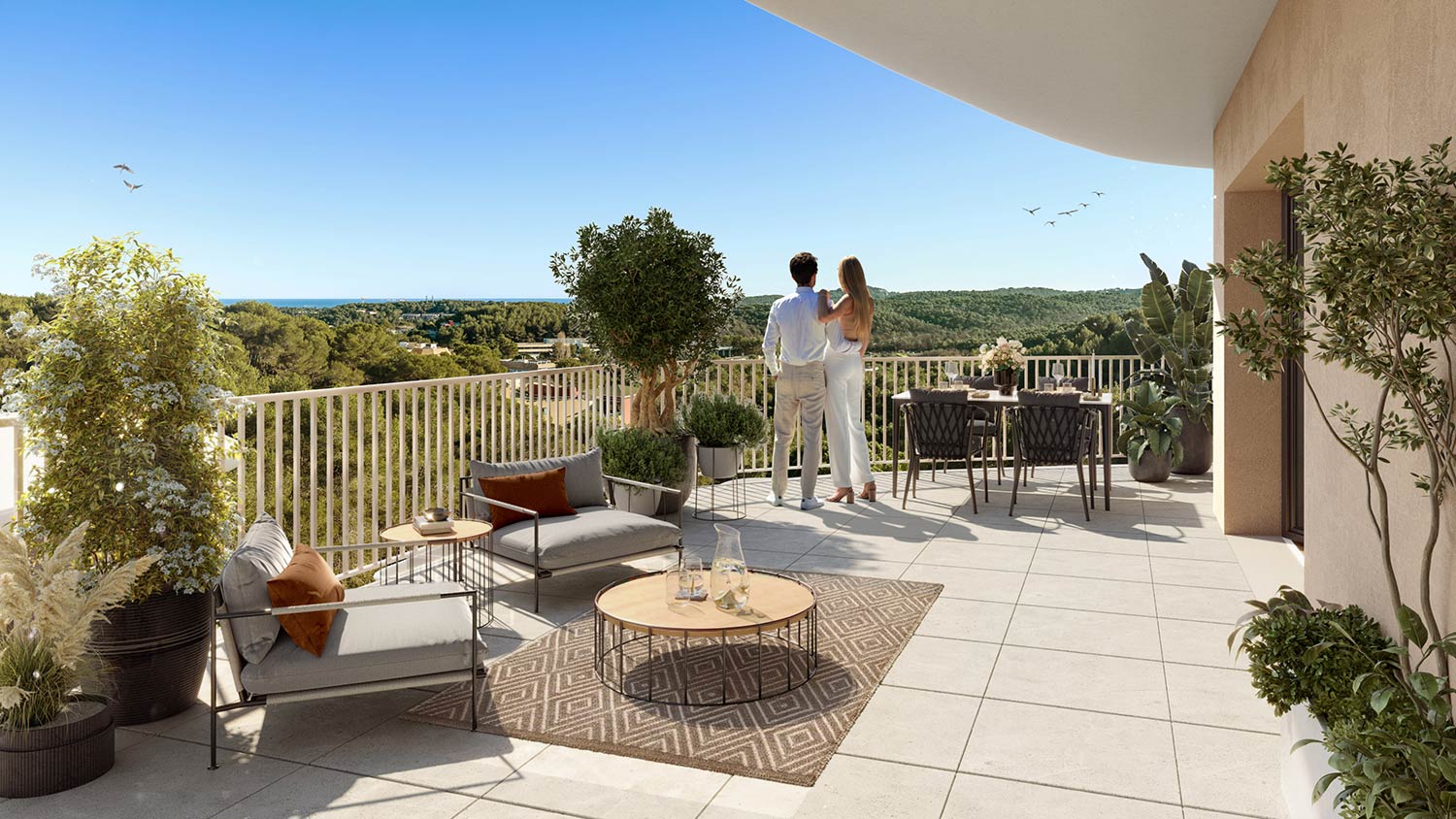 Equilis La Valbonne - Sophia Antipolis - Vue terrasse